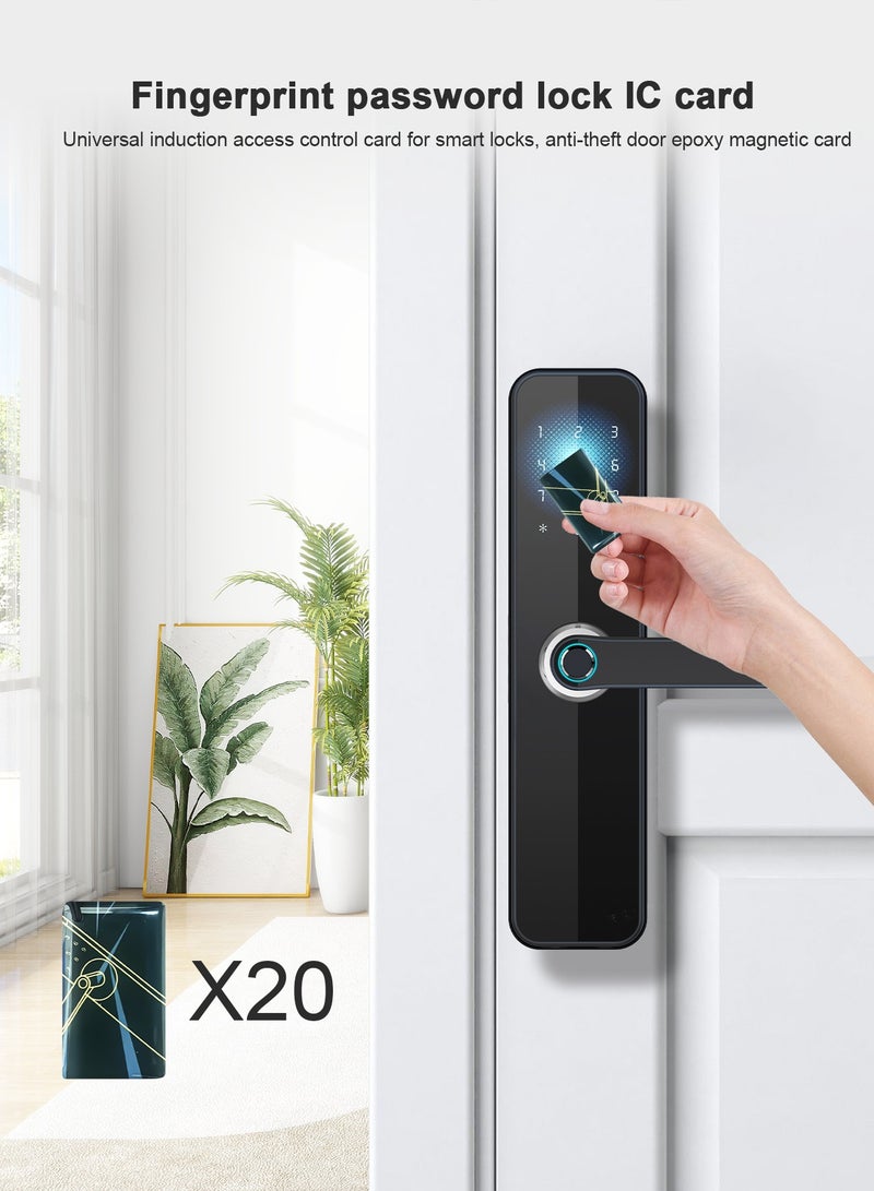 ماكايورون 20 قطعة من بطاقات IC - مفاتيح RFID للأقفال الذكية، بتردد 13.56 ميجاهرتز، متوافقة مع أنظمة Tuya و TT الذكية. - Image 4