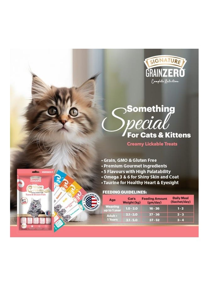 Grain Zero Creamy Lickable Cat Treats Crab & Chicken 5 x 15g - Image 4