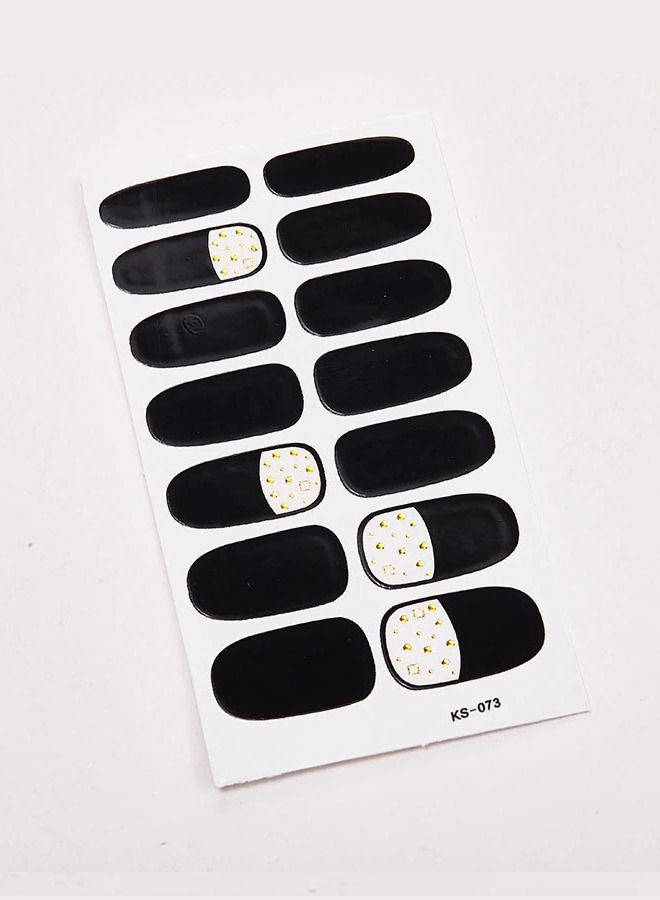 14 قطعة ملصق أظافر صناعية