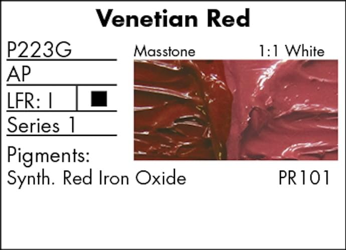 Grumbacher Pre-Tested Oil Paint, 37ml/1.25 Ounce, Venetian Red (P223G) - Image 3