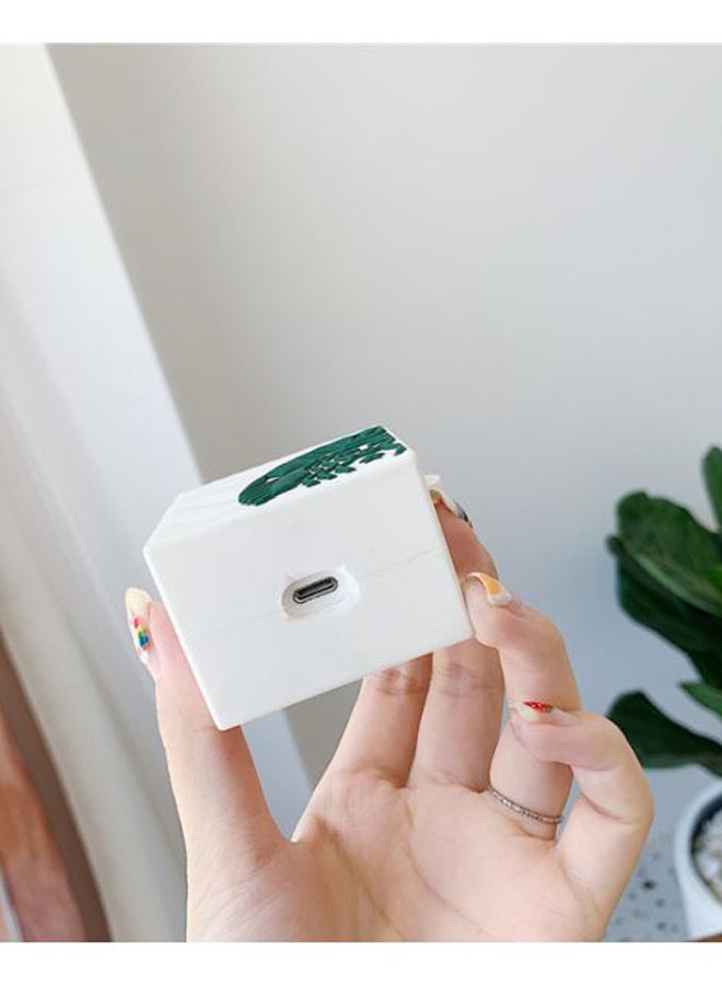 Starbucks Themed Protective Case For Apple AirPods 1/2 Generation White/Green/Brown