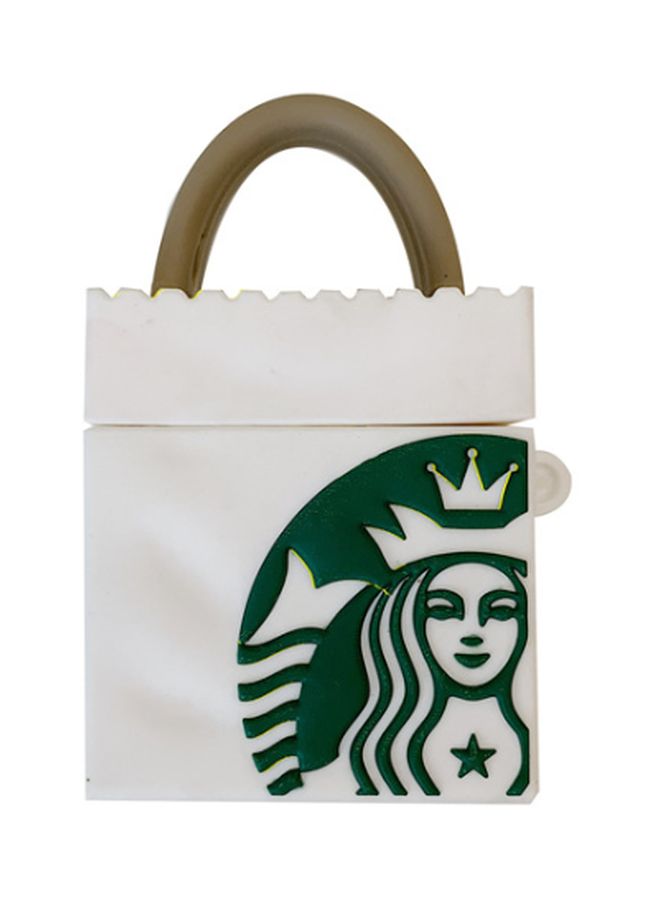 Starbucks Themed Protective Case For Apple AirPods 1/2 Generation White/Green/Brown