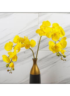 Huitich Eternal Elegance: Artificial Orchid Flowers Collection Yellow  - Image 3
