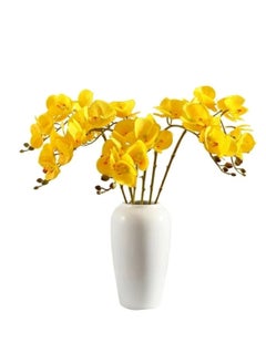 Huitich Eternal Elegance: Artificial Orchid Flowers Collection Yellow  - Image 4