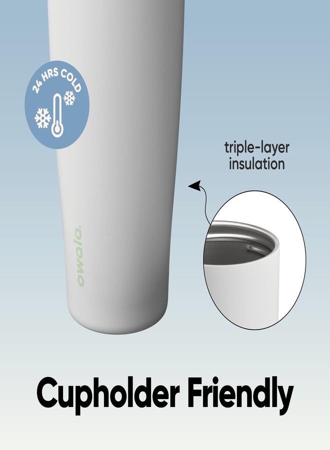 Owala FreeSip Sway - Stainless Steel - 40-oz. - Mint/White Iced Breeze - Image 4