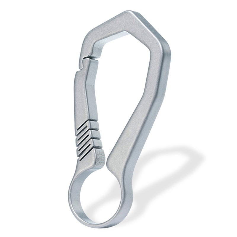 Multifunctional Keychain, Titanium Construction, 15 Grams Lightweight - Corrosion-Resistant, Belt Loop-Attachable Key Chain for Outdoor Camping, Men - Image 1
