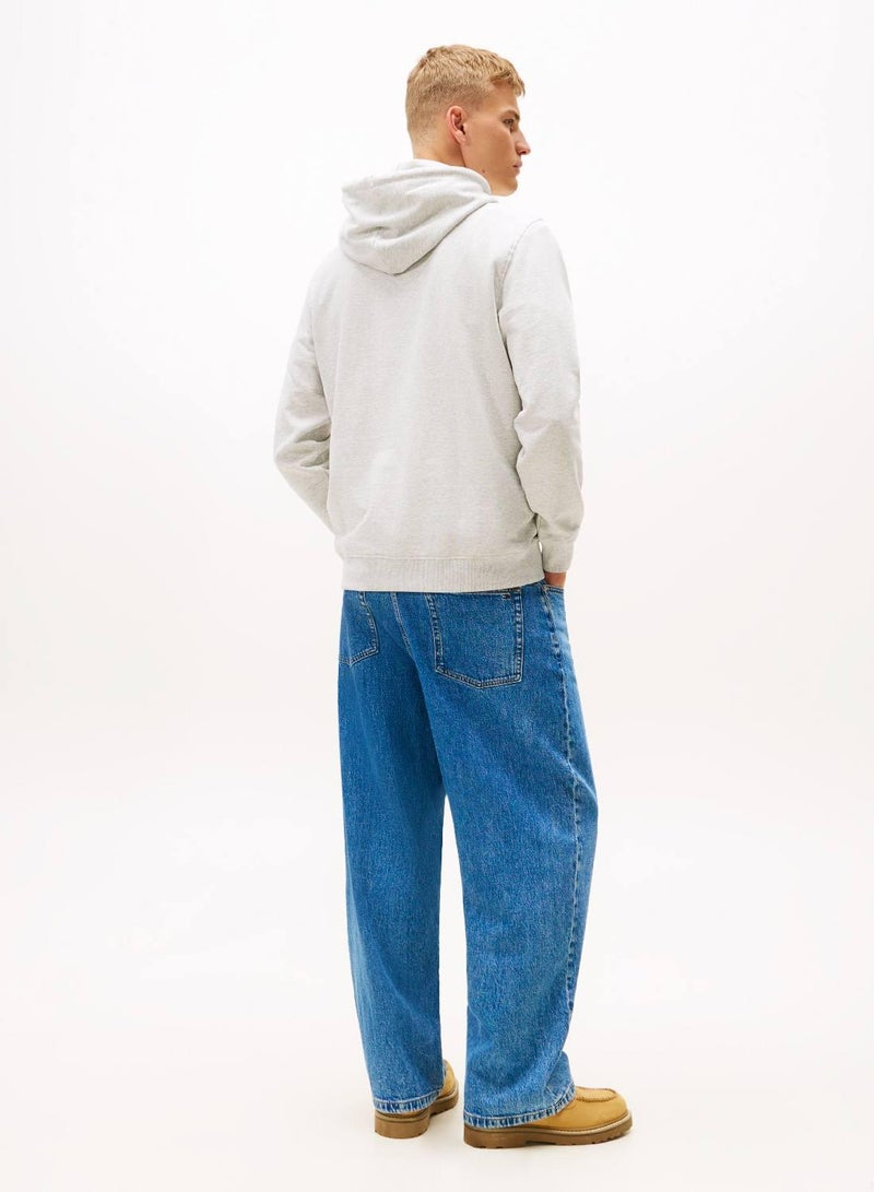 TOMMY JEANS Logo Terry Drawstring Hoody - Image 2