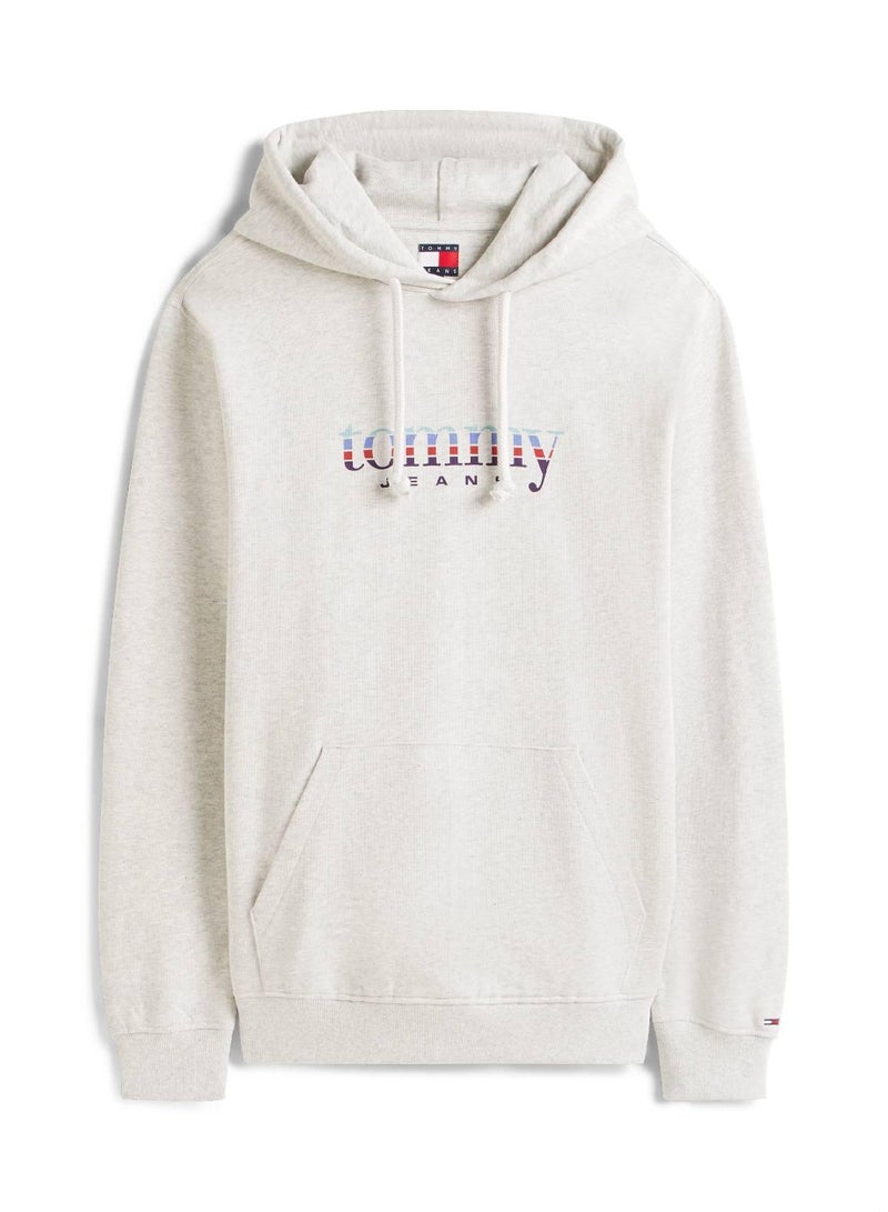 TOMMY JEANS Logo Terry Drawstring Hoody - Image 4