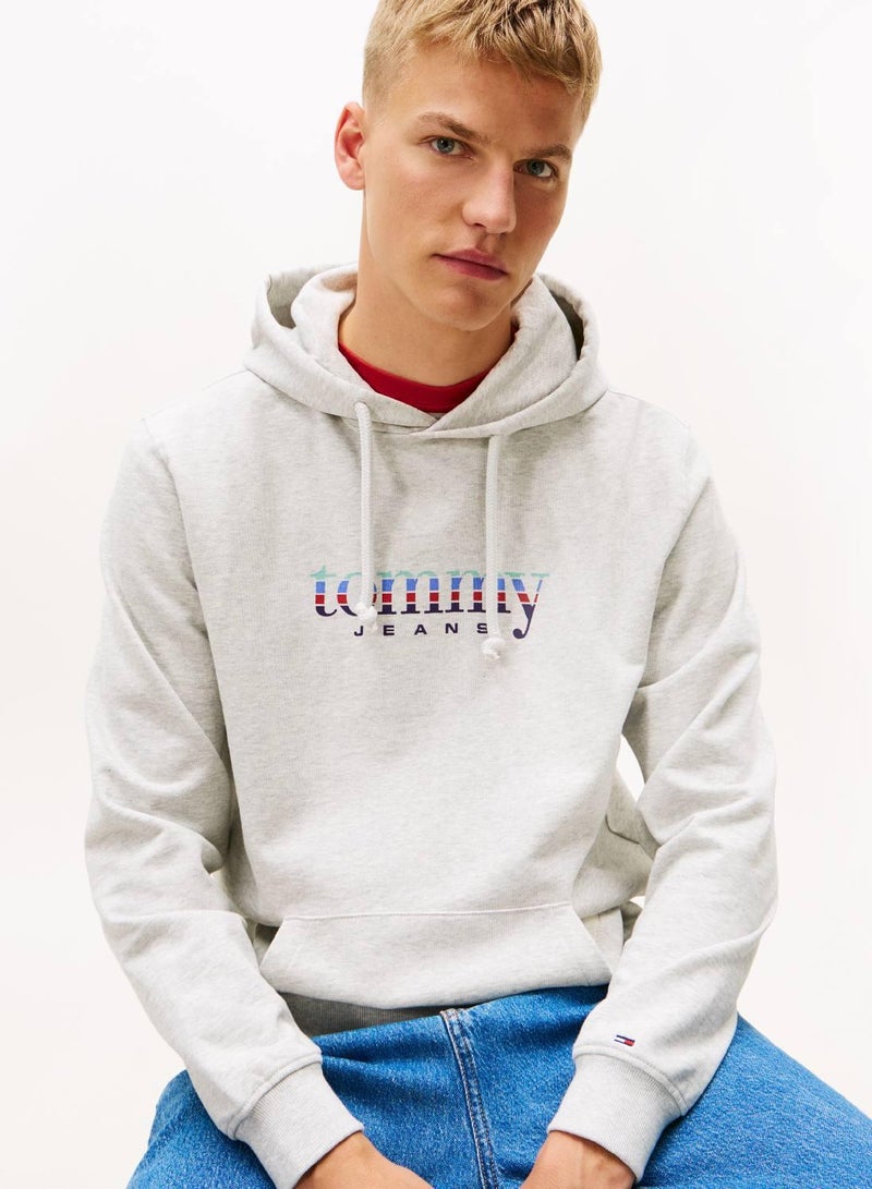 TOMMY JEANS Logo Terry Drawstring Hoody - Image 5