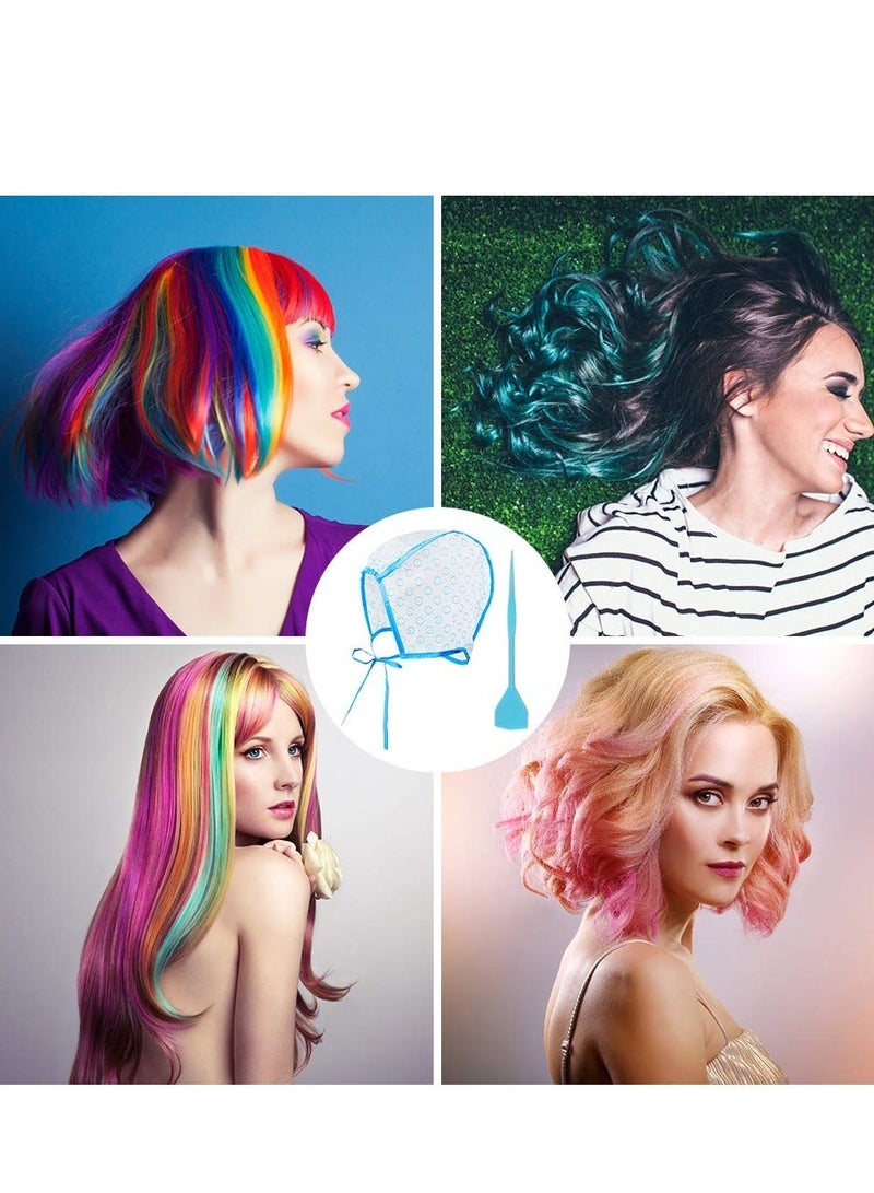 Y&D SYOSI Disposable Hair Coloring Cap, Professional Cap with Plastic Hook Needles for Salon Hairdressing Dyeing Staining Tools Women Men (15Pcs) - Image 2