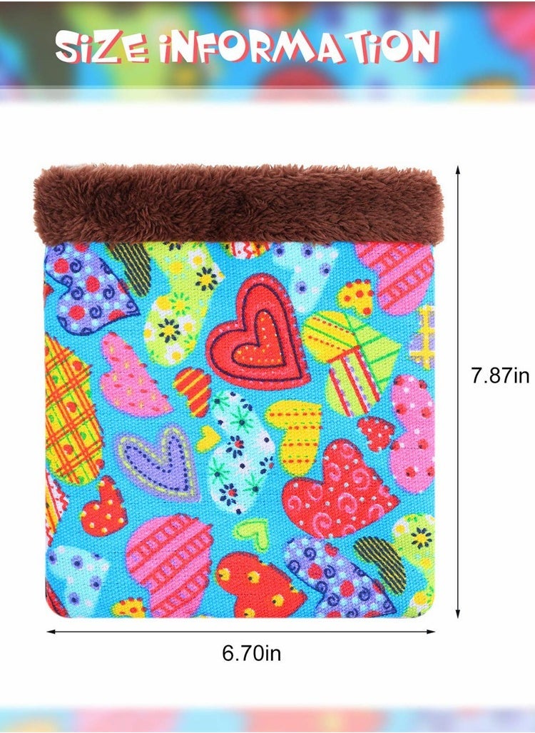 Generic Mini Hamster Bed Hamster Sleeping Bag Rat Hamster House Bed Small Pet Nest, Cute Warm Sleep Bed for Hamster Squirrel Ferret Small Pets, 2 Pieces  - Image 3