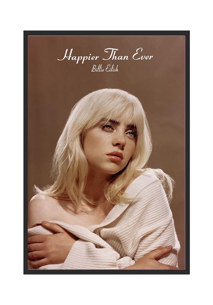 Buyartforless ملصق فني بيلي إيليش أسعد من أي وقت مضى - Image 1