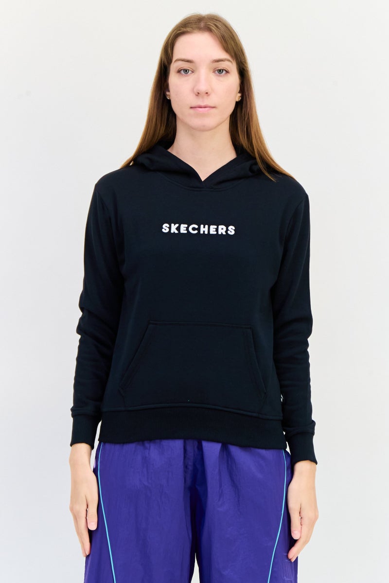 SKECHERS Women Sportswear Fit Long Sleeves Outdoor Hoodie, Black  - Image 1