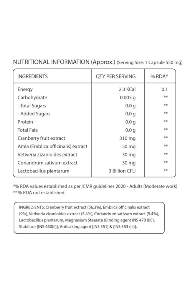 بيور نيوتريشن مستخلص التوت البري والأملا من بيور نيوتريشن مع الأعشاب والبروبيوتيك ٥٥٠ ملغ - ٦٠ كبسولة نباتية - Image 2