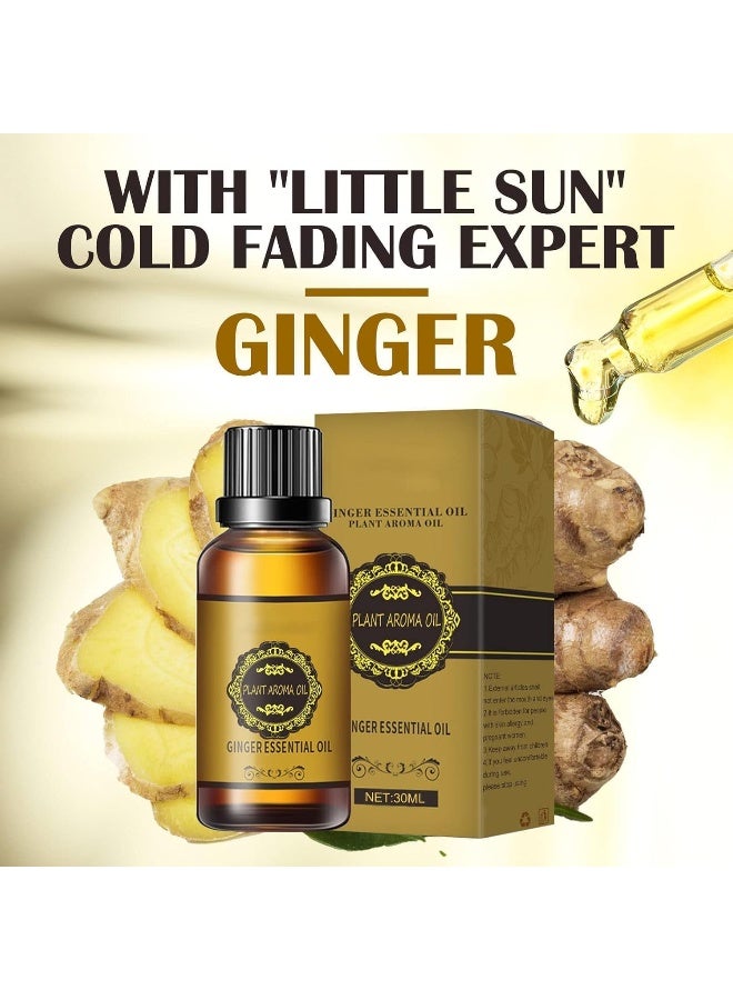SAFENHAND Organic Ginger Essential Oil, 10ml, Natural Skin, Body, Hair Care, Aromatherapy, Candle, Soap, and Massage Oil - Image 2