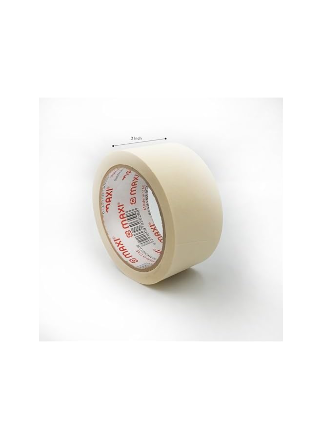Maxi Maxi Premium Masking Tape 6pcs 2” Inch X120Yards With Red Core,General Purpose Paper Tape For Painting, Labeling, Marking, Packaging, Artworks, Schools, Office, Factory, Industrial Uses  - Image 3