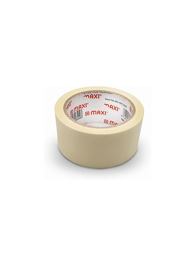 Maxi Maxi Premium Masking Tape 6pcs 2” Inch X120Yards With Red Core,General Purpose Paper Tape For Painting, Labeling, Marking, Packaging, Artworks, Schools, Office, Factory, Industrial Uses  - Image 2