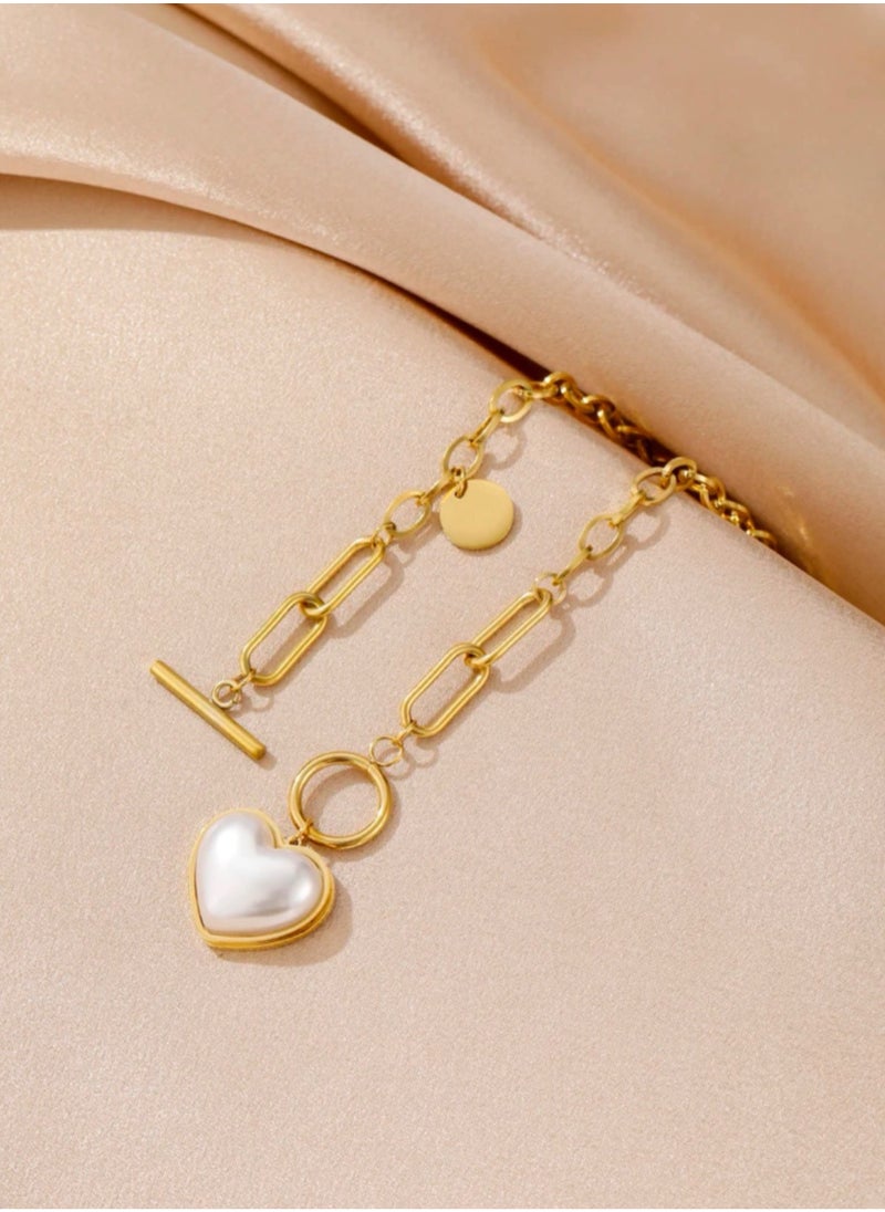 Blueline - 18k Gold Plated Stainless Steel Necklace For Women - Image 1