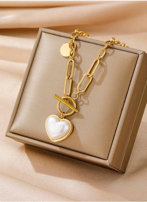 18k Gold Plated Stainless Steel Necklace For Women