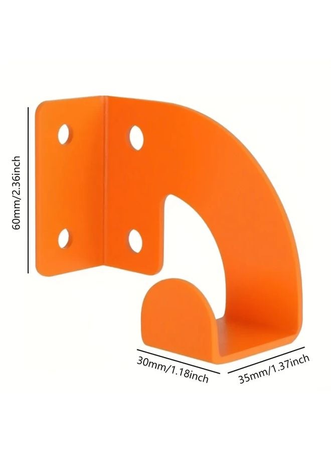 Heavy Duty Wall Mounted Chainsaw Hanger Garage Garden Storage Tool Rack Brilliant Orange - Image 4