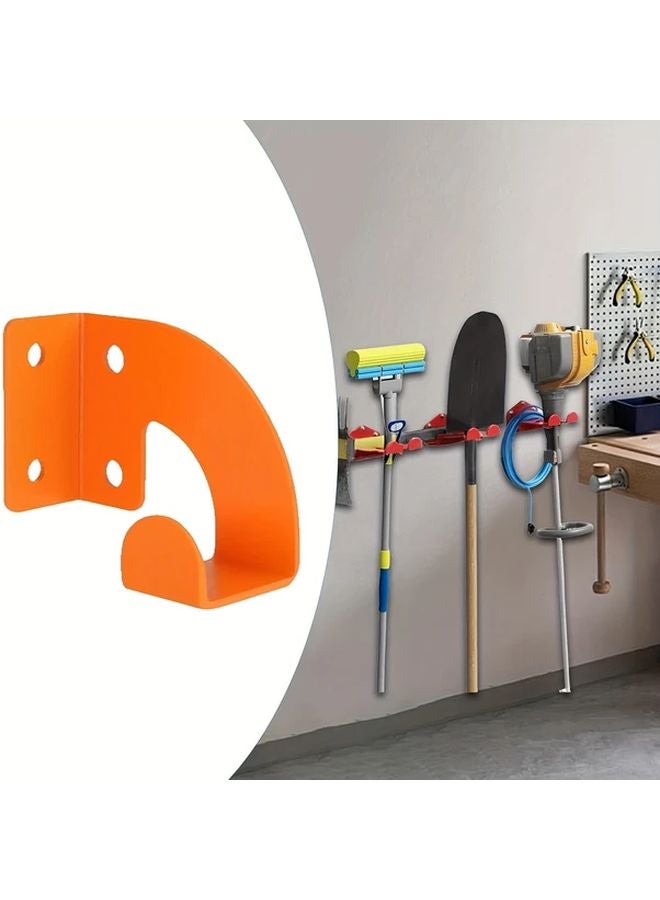 Heavy Duty Wall Mounted Chainsaw Hanger Garage Garden Storage Tool Rack Brilliant Orange - Image 3