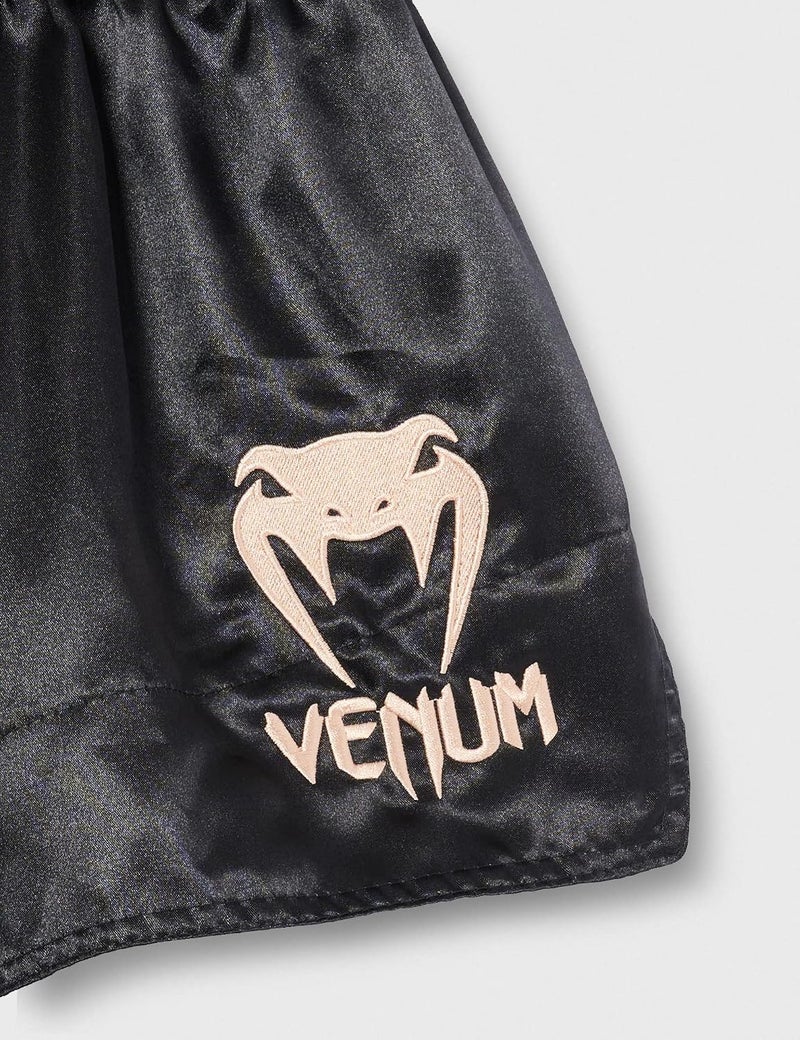 Venum Classic Muay Thai Shorts - Black/Gold, XS - Image 4