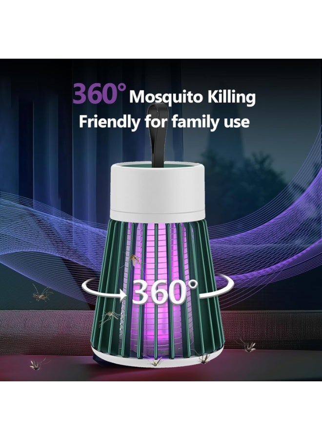 Bluejw Bug Zapper Indoor Mosquito Dunks Mosquito Zapper Fly Traps Outdoor Fruit Fly Traps Portable Flying Insect Trap for Patio Garden Home Picnic Camping Green - Image 3
