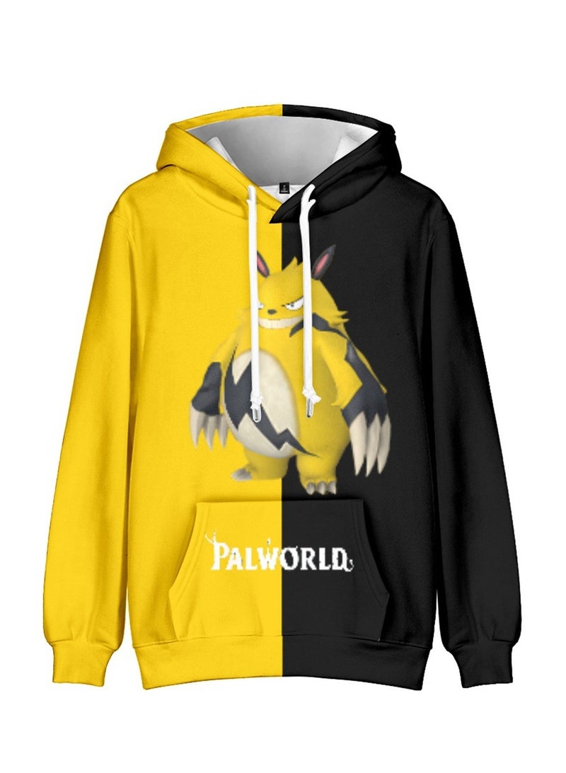 Palworld Phantom Beast Palu Animation Printed Hooded Sweatshirt for Adults and Children - Image 1