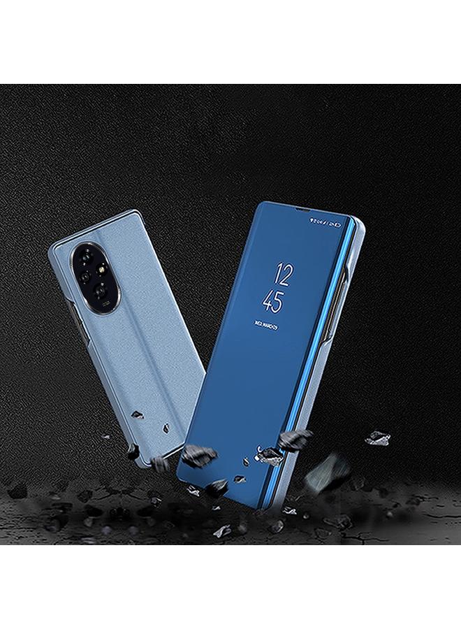 Zaboon Case For Honor 200 Plated Mirror Horizontal Flip Leather Phone Case with Holder - Image 2