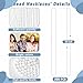Huskein 200 PCS Beaded Necklace 33 Mardi Gras Beads White Bead Necklace Bulk Mardi Gras Party Costume Accessories Parade Favors Beads Bulk for Wedding Party Favors Supplies Decor - Image 4
