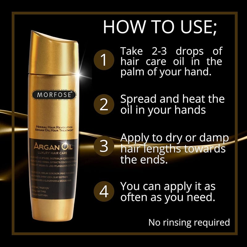 MORFOSE Argan Oil Luxury Hair Care 100 ml - Image 3