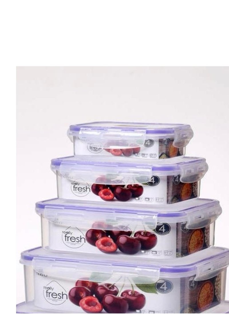 Generic - 4Pcs Storage Container Transparent Container - Image 1
