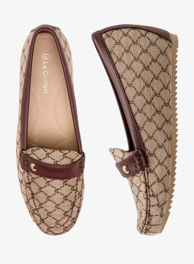 Le Confort Women Jacquard Textured Loafers