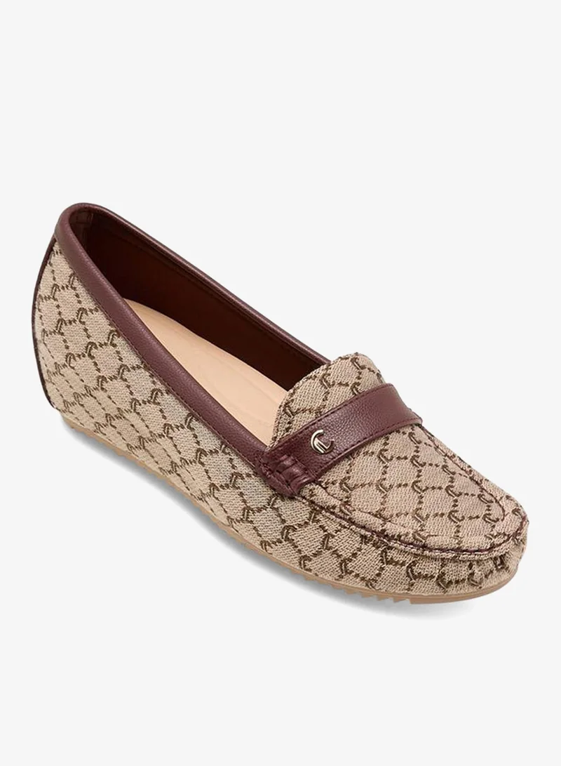 Le Confort Women Jacquard Textured Loafers
