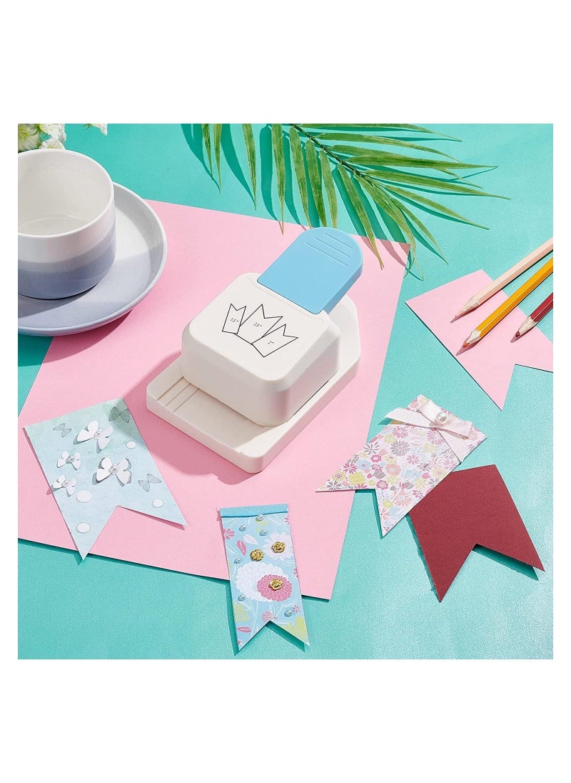 Craft Tag Punch Gift Tag Paper Punch Small Hole Punch 3 in 1 for Tags Scrapbooking Supplies 1.5/2/ 2.5 Inches Craft Puncher for Paper Crafting Scrapbooking Cards DIY Arts Triangle Style - Image 5
