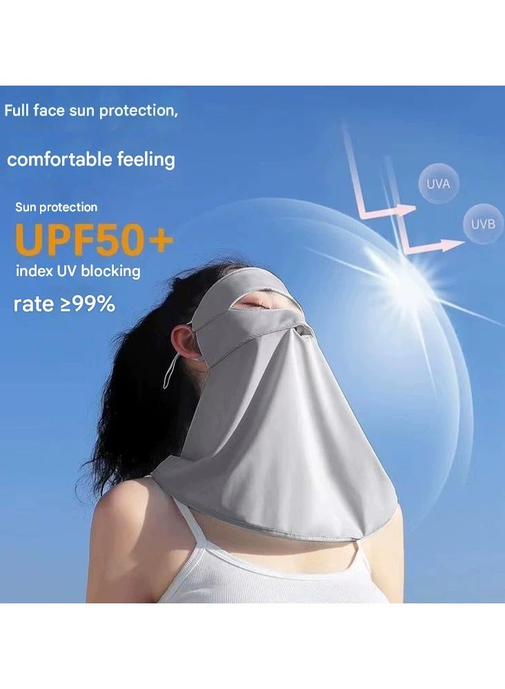 Goolsky Women Summer Sun Protection Face Mask Breathable Neck Eye Shield UV Protection Full Face Outdoor  - Image 3