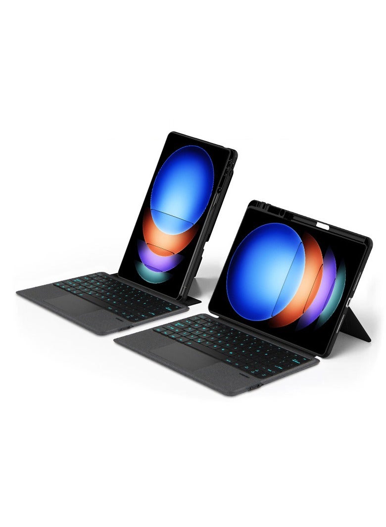 Split Keyboard Case Compatible with Xiaomi Tablet 7UItra, Bluetooth Wireless Detachable Keyboard with Smart Touchpad and Tablet Case with Pen Slot  - Image 2