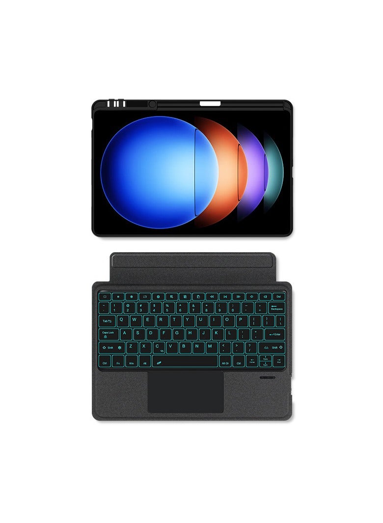 Split Keyboard Case Compatible with Xiaomi Tablet 7UItra, Bluetooth Wireless Detachable Keyboard with Smart Touchpad and Tablet Case with Pen Slot  - Image 3