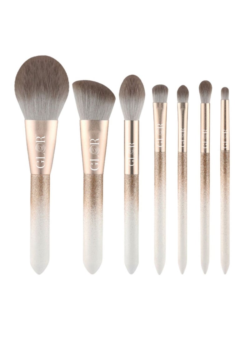 GLOR Glor Cosmetic bag Plus 7 Makeup Brush Set - Image 2