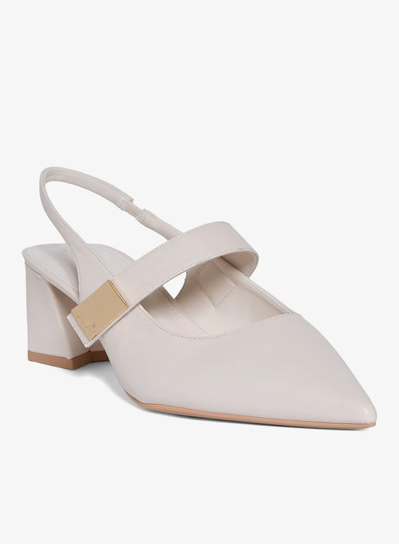 Geoomnii Geoomnii Mid Heel Mules for Women – Stylish Backless Slip-On Heels for Office, Party & Everyday Wear