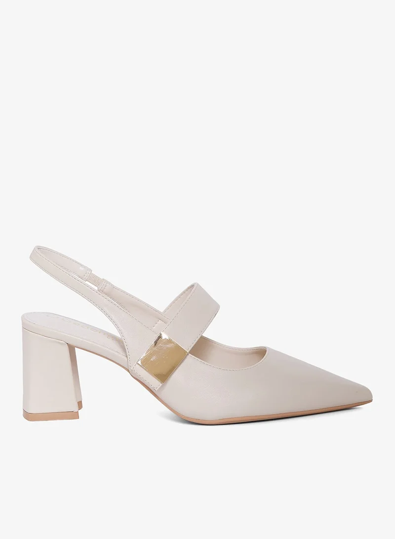 Geoomnii Geoomnii Mid Heel Mules for Women – Stylish Backless Slip-On Heels for Office, Party & Everyday Wear