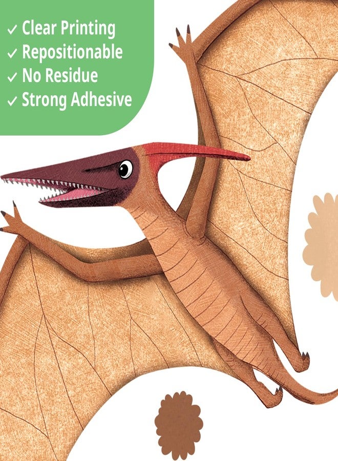 ديكو وال ملصقات حائط ملونة من DECOWALL SG2-2425 على شكل 5 ديناصورات، شجرة نخيل ديناصور، غرفة نوم الأطفال، ديكور غرفة اللعب، هدايا للأطفال الصغار، ورق حائط قابل للتقشير واللصق - Image 5