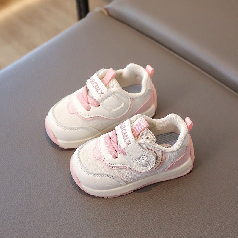 Boys' Spring New Sneaker 0-1-3 Years Old Soft Sole Non-Slip Toddler Shoes Baby Leather Casual Shoes For Girls - Image 1