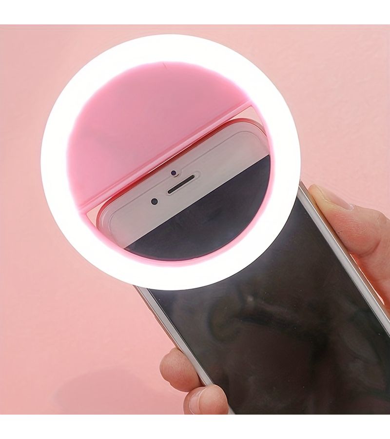 CLEANTRUST إضاءة حلقية LED بيضاء قابلة لإعادة الشحن للتصوير الذاتي وتسجيل الفيديو - Image 1