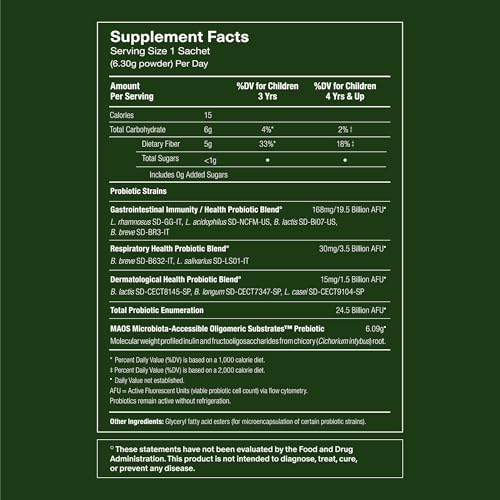 Seed PDS-08 Pediatric Daily Synbiotic - Fiber-Based Prebiotic & Probiotic for Kids - Digestive Health, Regularity, Constipation Relief - Ages 3-17 - Vegan and Shelf-Stable - 30 Sachets (30-Day Supply) - Image 4