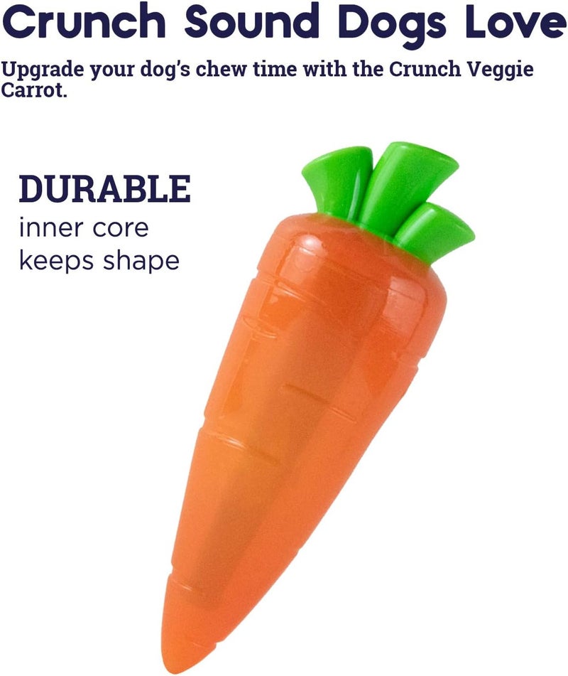 بيتستاجيز لعبة مضغ للكلاب من Petstages Crunch Veggies Carrot، حجم كبير - Image 4