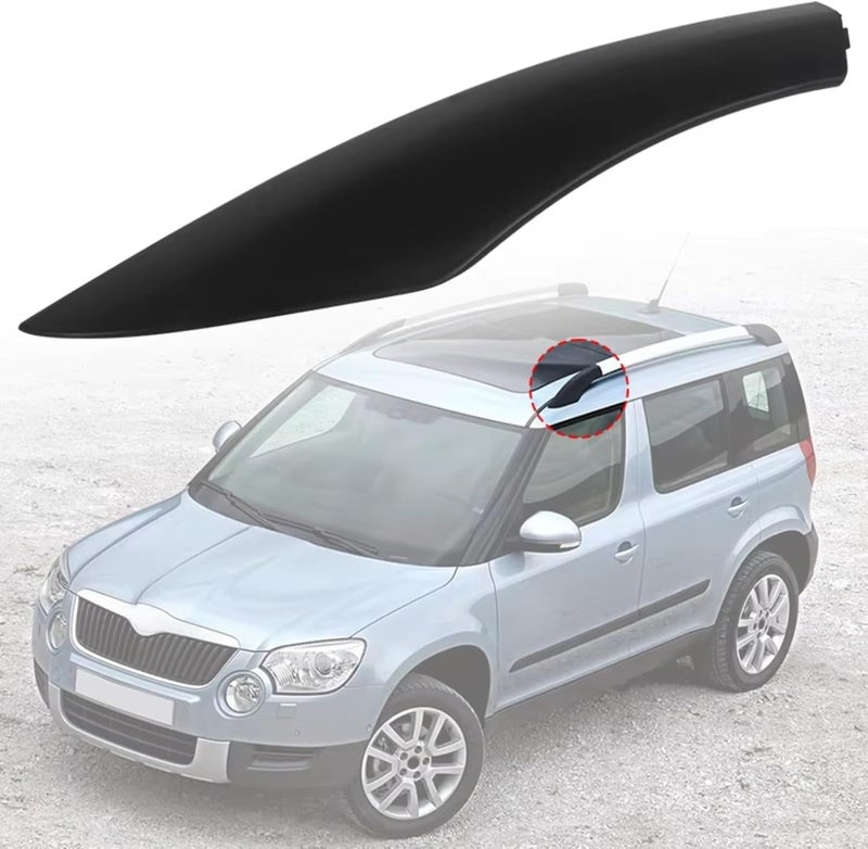 Roof Rack Rail Cap Compatible with Skoda for Yeti SUV 2009-2018 Front Left Right Roof Rack Cover Roof Luggage Bar Rail End Cover Shell 5LD860145-GT5 5LD860145(Front Right) - Image 4