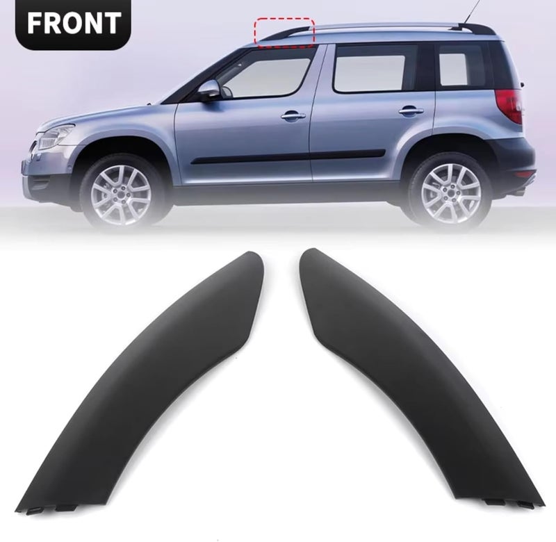 Roof Rack Rail Cap Compatible with Skoda for Yeti SUV 2009-2018 Front Left Right Roof Rack Cover Roof Luggage Bar Rail End Cover Shell 5LD860145-GT5 5LD860145(Front Right) - Image 5