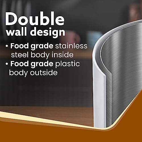 AGARO Elegant Electric Kettle, 1.8L, 1500 Watt, Double Layered Stainless Steel Inner Body, Quick Boil, Water Boiler, Hot Water Kettle, For Making Black Tea & Black Coffee, Auto Shut Off, White - Image 3