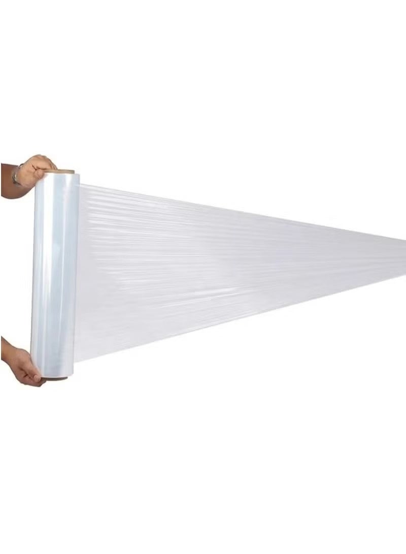 Pallet Stretch Shrink Wrap Roll - 1.4kg 3 Rolls - Heavy Duty Industrial Stretch Wrap, Packaging Cling Film, Strong Plastic Wrap, Luggage Wrap - Image 3